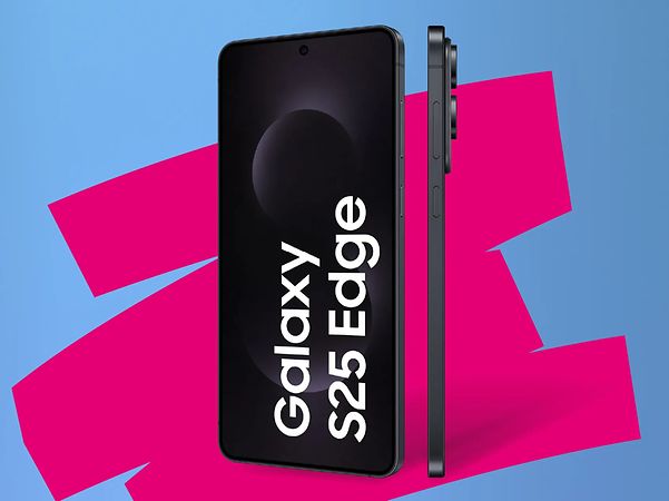 Samsung Galaxy S25 Edge auf magenta Shape